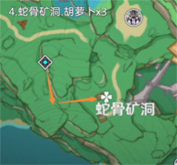 原神胡萝卜采集路线介绍