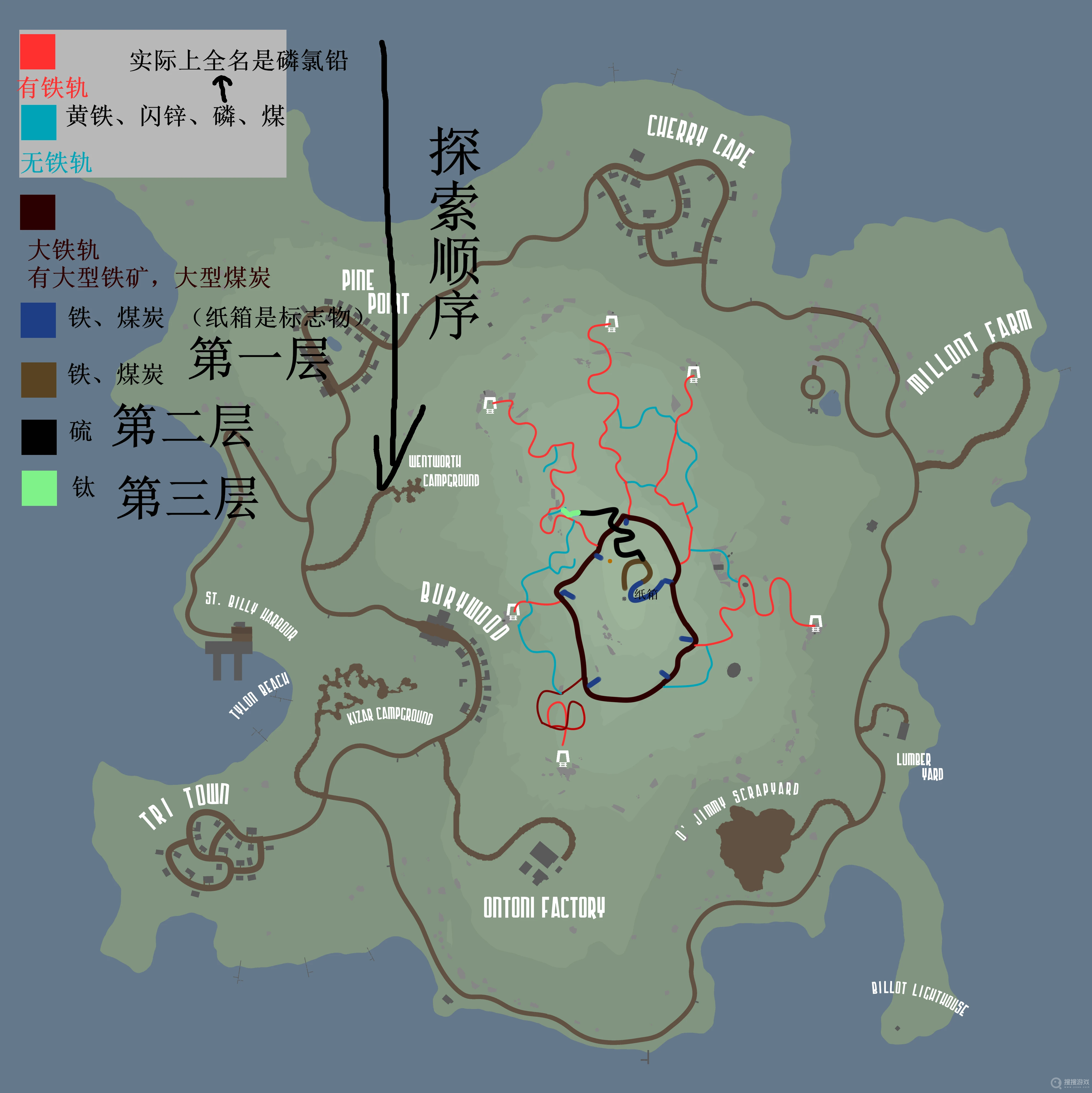 《Unturned未转变者》Buak洞穴探索路线