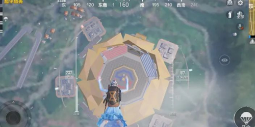 和平精英天空赛场八角笼怎么进