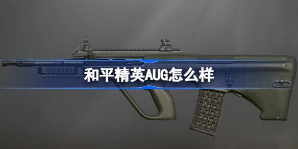 和平精英AUG怎么样 和平精英AUG数据介绍