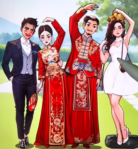 爆梗找茬王婚礼摄影怎么过