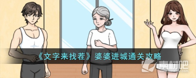 文字来找茬婆婆进城通关攻略