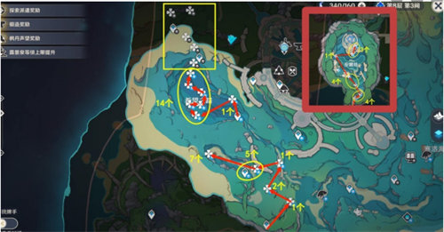 原神4.1苍晶螺采集路线分享