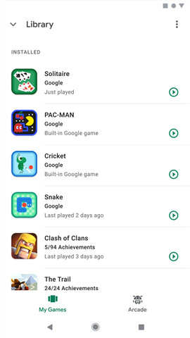 google play游戏应用截图
