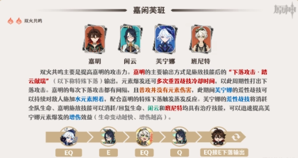 原神嘉明阵容搭配推荐攻略
