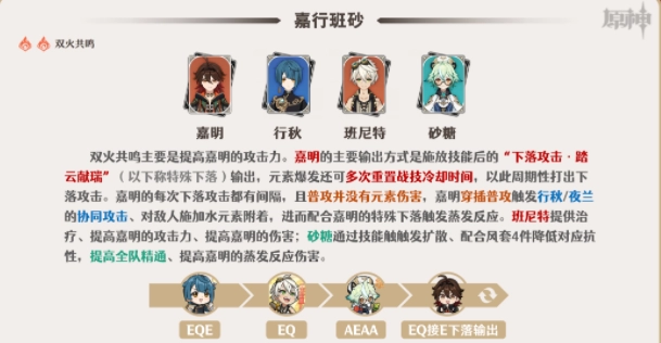 原神嘉明阵容搭配推荐攻略