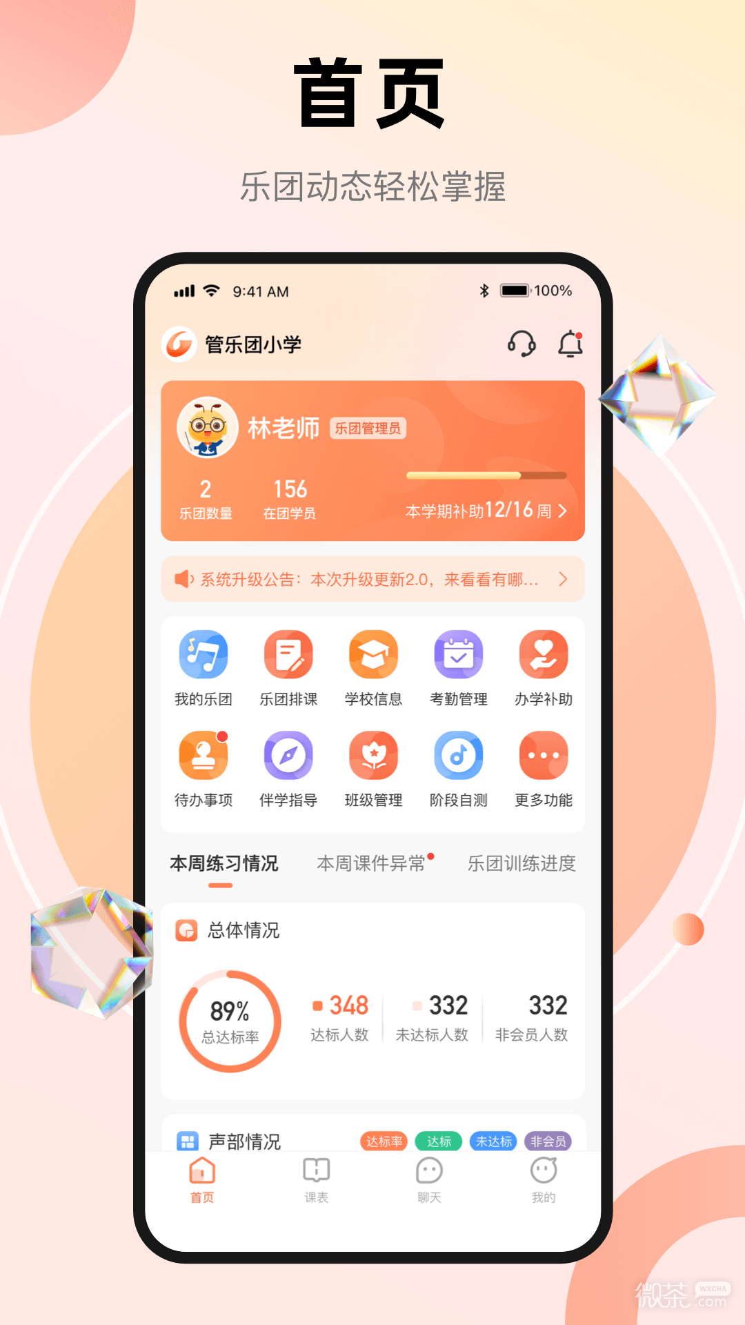管樂團管理端