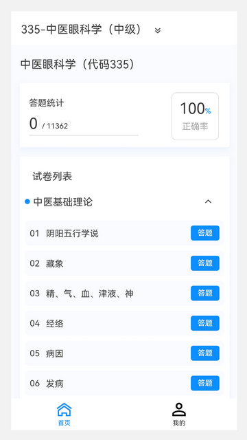 中医眼科学新题库安卓版