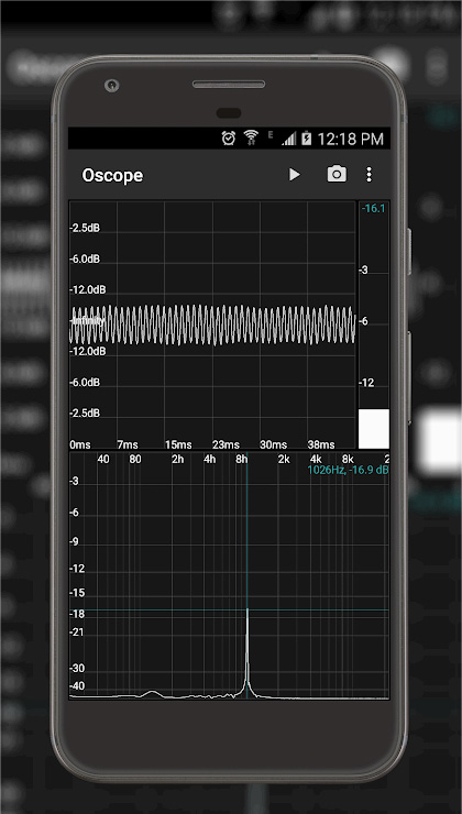 oscilloscope手机示波器截图