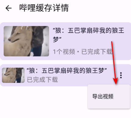 哔哩缓存导出应用