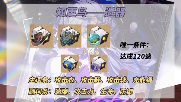 《崩坏星穹铁道》知更鸟配装推荐攻略 知更鸟遗器怎么选