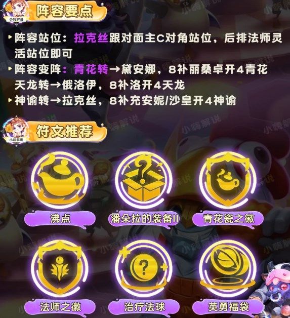 云顶之弈拉露恩72搭配攻略