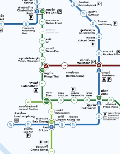 bkk rail最新版(泰国地铁线路图)